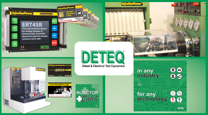 Deteq, specialty innovative test equipment for diesel fuel injection 