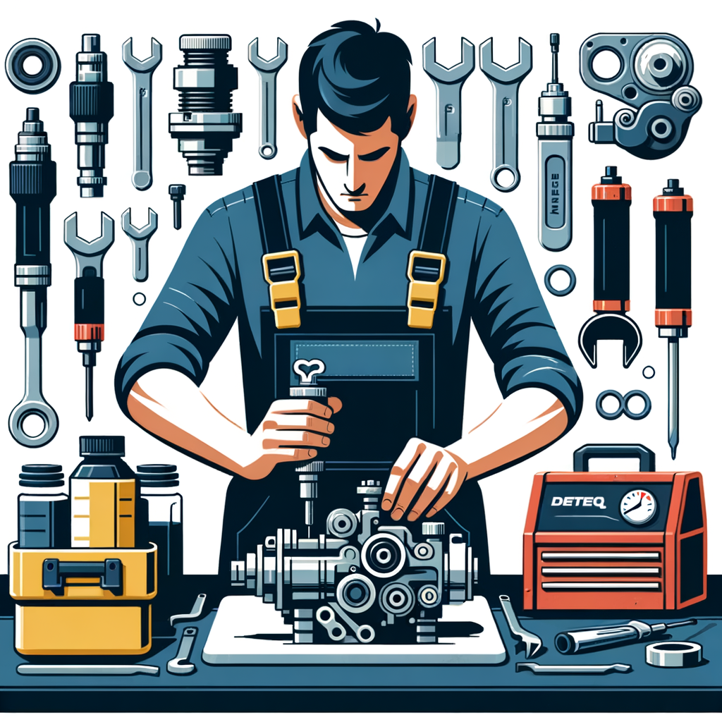 A professional technician using Marbed tools to optimize diesel engine performance.