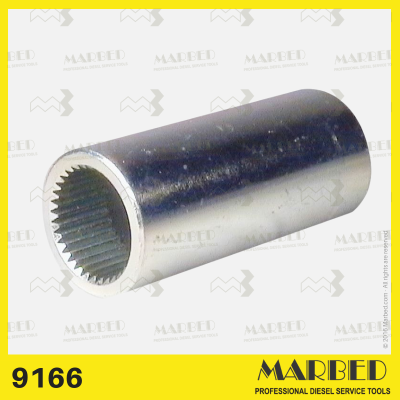 Spline socket ½" drive for the pressure valve holders.
Similar to 0 986 611 451, KDEP 2986.