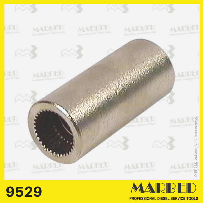 Soquete serrilhado de 33 estrias Marbed 9529 para suporte de válvula de descarga (encaixe de 1/2")