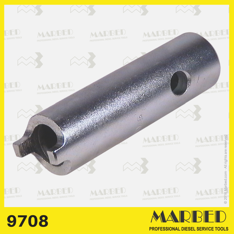 Pin socket spanner, with a 6 mm pin size, for EP/SD..., SB..., injection timing devices.
Similar to Bosch 0 986 611 411 - KDEP 2979.