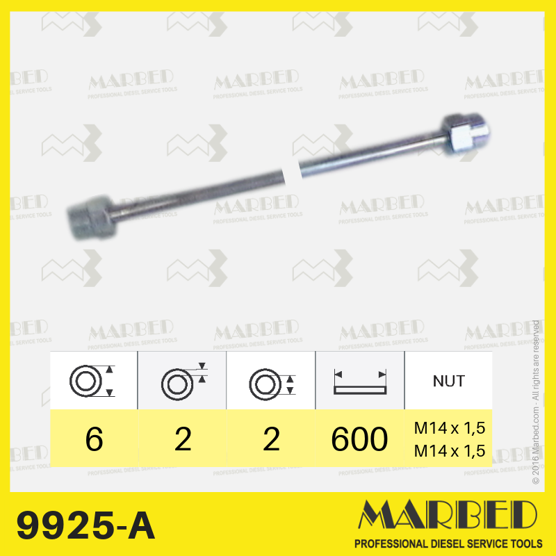 TUBO 6X2X600 14/14 (1 680 750 008)