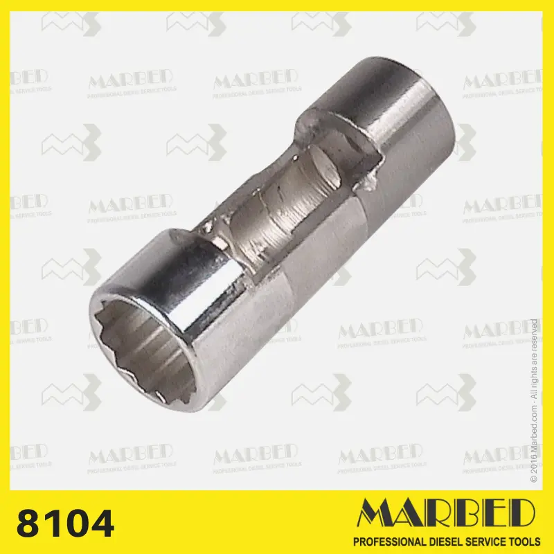 21 mm Injector Socket, 1/2" Drive, Slotted