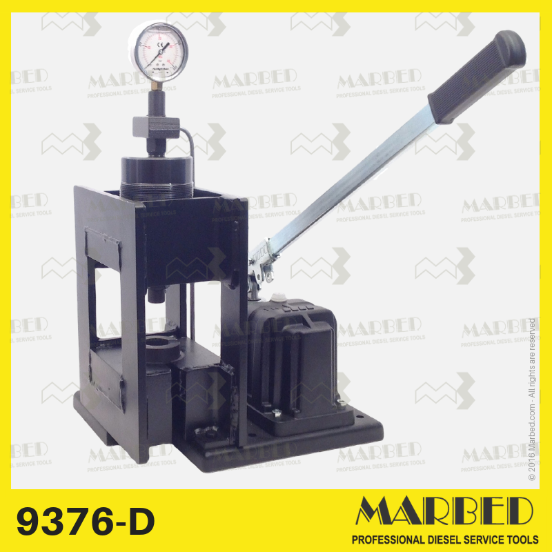Prensa manual de 20 toneladas para conformação a frio de extremidades de tubos de aço, tanto em injeção common rail como convencional