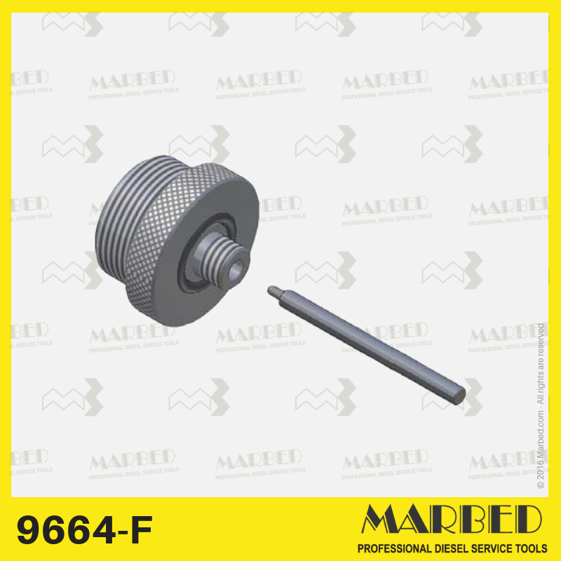 Interfaccia (adattatore con asta) per 9664-N su pompe Delphi DPS