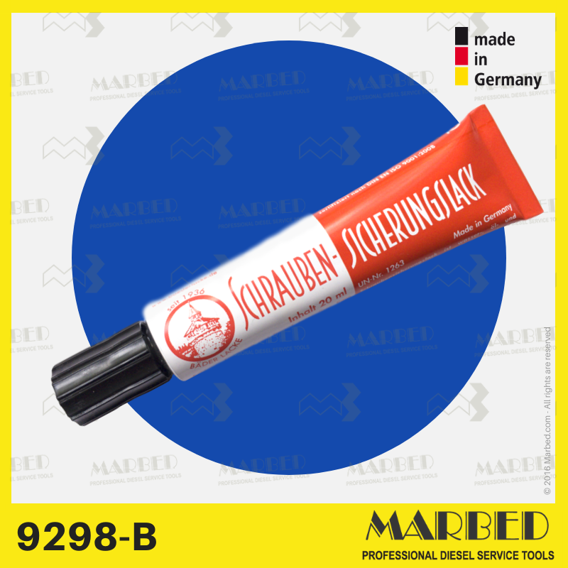 Tamper proof sealant. blue color.