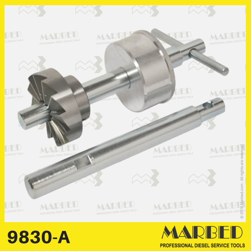 Manual milling cutter with 12 cutting edges for reaming the cam seat bore, on VE pumps.