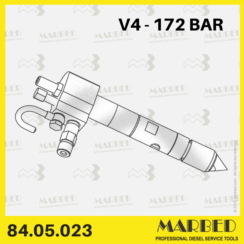 Portainiettore completo (ISO 7440) tipo II - tar. 172 BAR - past.ø0.4 mm