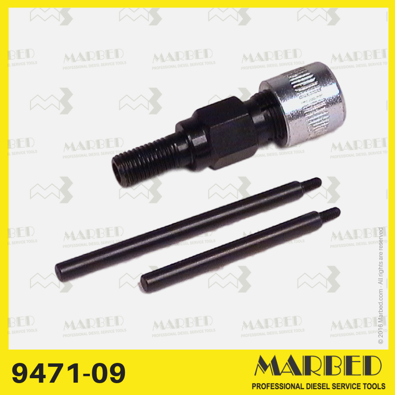 Comparator holder M8x1 with pair of probes. 