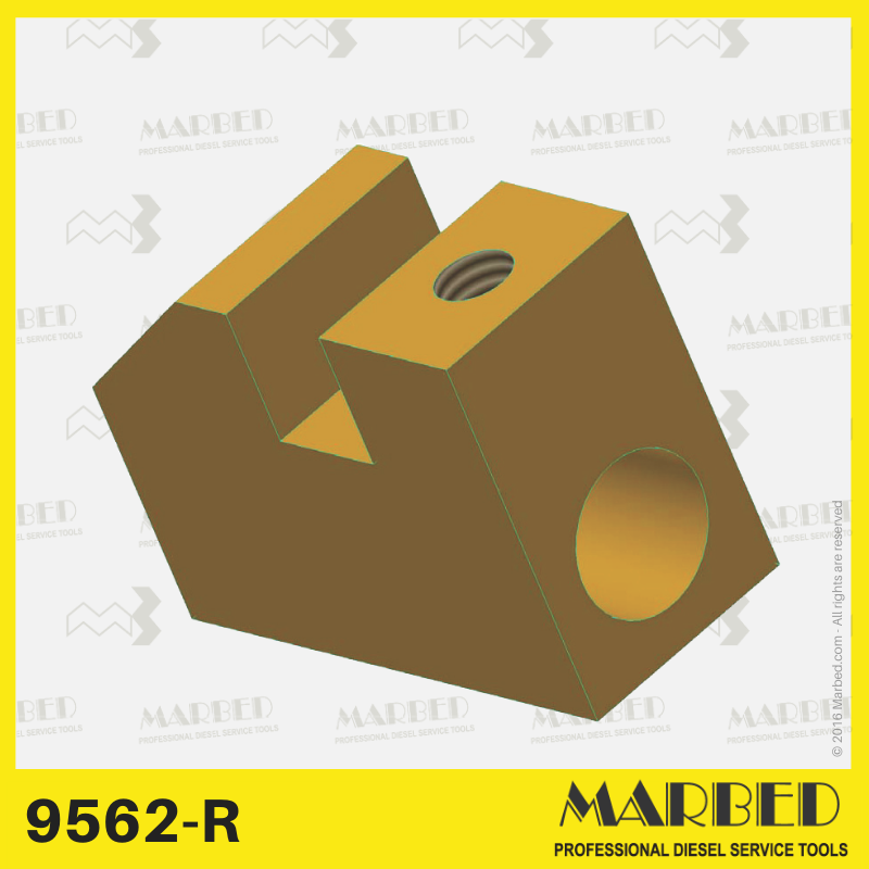 Connecting interface to drive the stroke rod of the Zexel PFR..2K pumps, on 9562-M1 cambox.