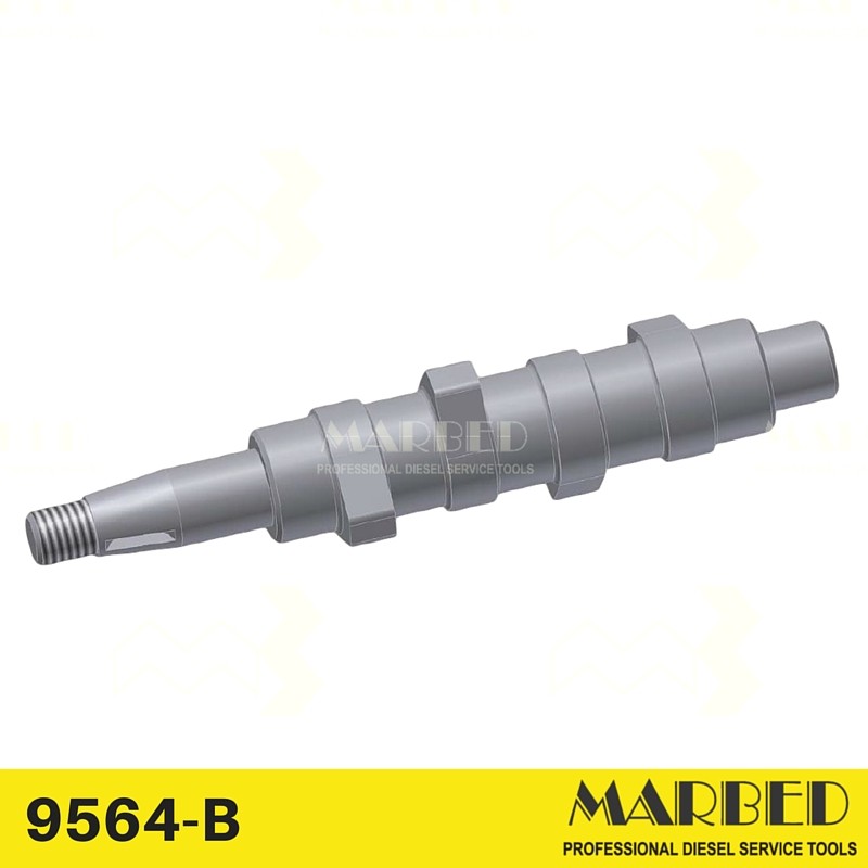 4 cylinder camshaft, complete with bearings, for immersed diesel injection pumps, 6 mm lift, on 9562-M1 camboxes.