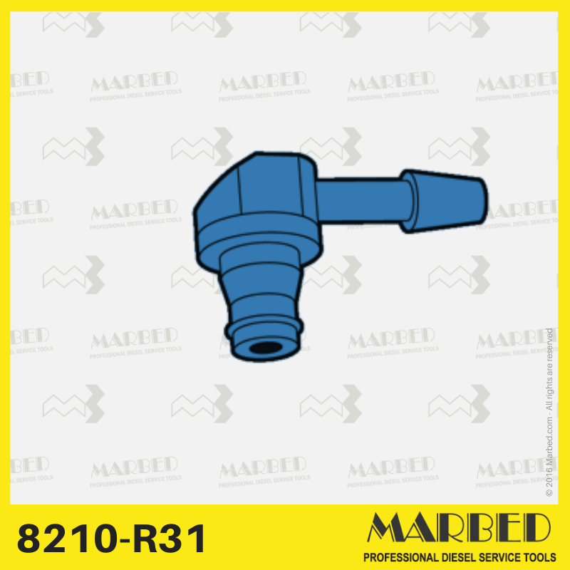 Confez 30x Raccordo in plastica (1 via) per ritorno iniettori cr Bosch.