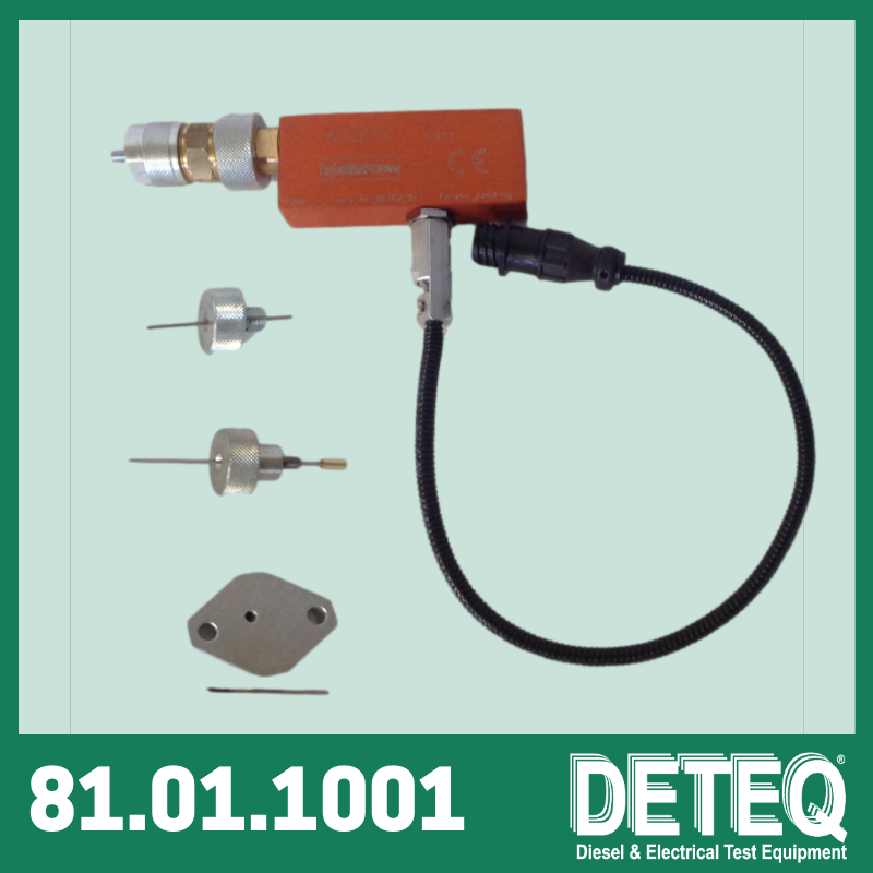 Sensor electrónico AS25 para medir el recorrido del pistón del dispositivo de sincronización en bombas diesel.