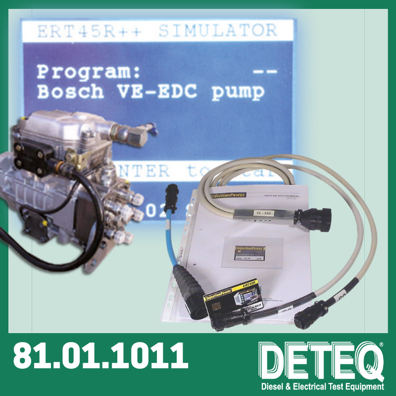 Zestaw do programowania symulatora ERT45R w celu przetestowania pomp Bosch VE-EDC (technologia 1. generacji, z siłownikiem rezystancyjnym).