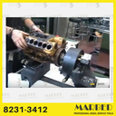 Solution to mount and drive Caterpillar 3412 pumps on hartridge AVM-PC test benches.