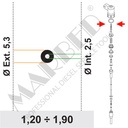 8210-R04 Calces calibrados (arandelas) (paquete de 10 uds.). (1.00 mm)