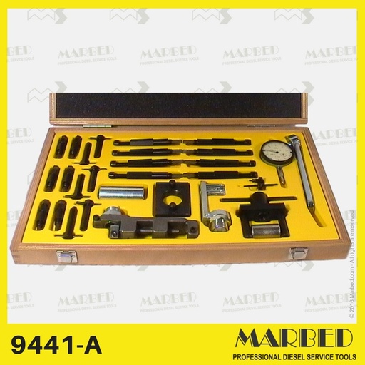 [MARBED 9441-A] Outils spéciaux (dans un coffret en bois) pour les pompes en ligne de taille P de Bosch