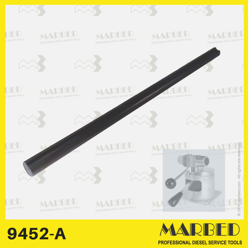 [MARBED 9452-A] Arbre de 28 mm avec guide de 10 mm, longueur de 590 mm