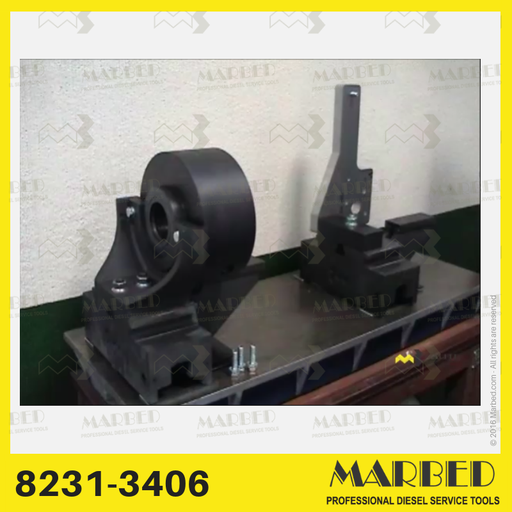 [MARBED 8231-3406] Solução para montar e acionar bombas Caterpillar 3406 em bancadas de teste Hartridge AVM-PC.