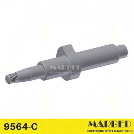 [MARBED 9564-C] Árbol de levas de 1 cilindro, completo con cojinetes, para las bombas de inyección diesel sumergidas, elevación de 10 mm, en camboxes 9562-M1.