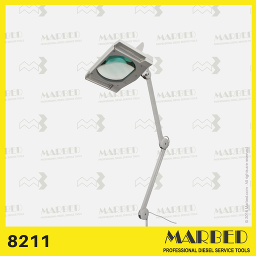 [MARBED 8211] Muayene Aydınlatmalı Büyüteç Lambası (22 W, 3 Diyoptri, 1100 mm kol)