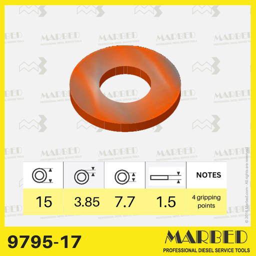 [MARBED 9795-17] Copper washers kit