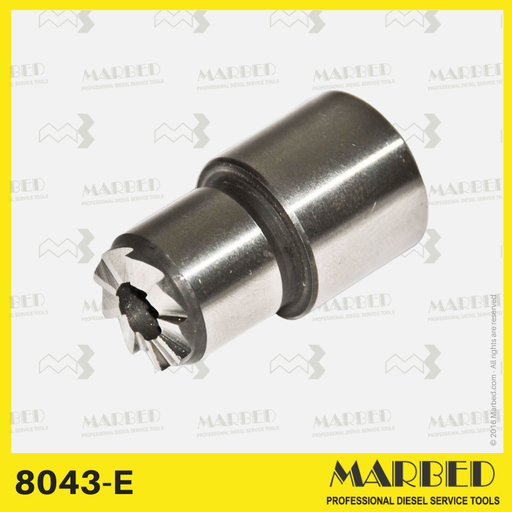 [MARBED 8043-E] Fresa per pulizia della sede interna motore, dove alloggiano i portainiettori Tector e Man (diam. 21mm piana)